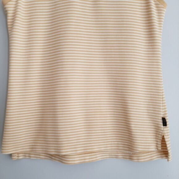 ADIDAS | ClimaLite Golf Tailored Fit Classic Sleeveless Polo Shirt Stripe Sz L - Picture 3 of 11